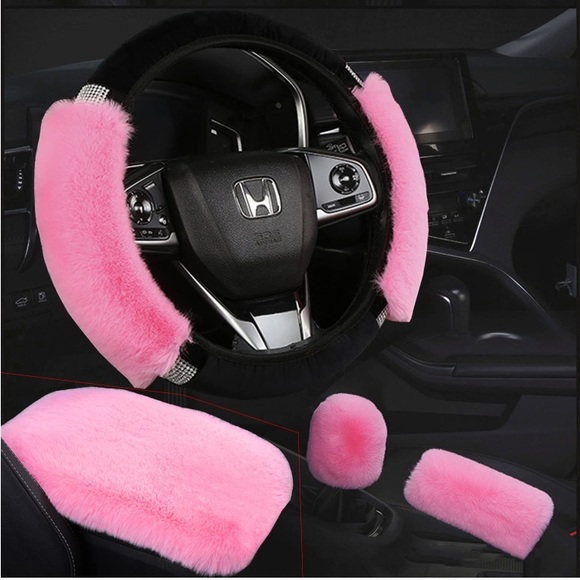 Plush Bling Steering Wheel Cover - Picture 2 of 2
